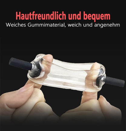 Elektro-Schock Penistrainer Cockring Stimulator mit Penis und Hodenringen