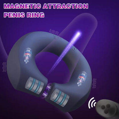 Dual Motor Penisring Vibrator Massage mit 10 Vibrationsmodi