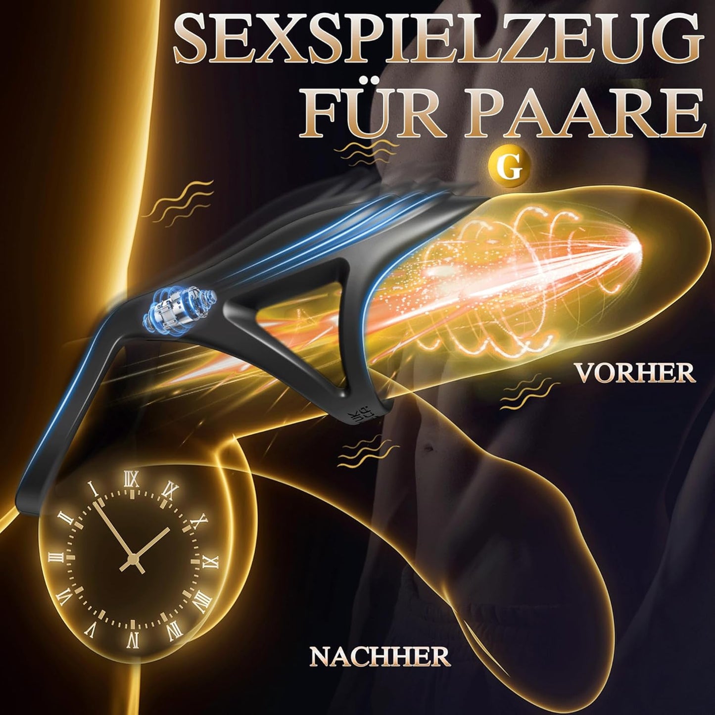 Dubbele cockring cockring vibrator penisring met 7 vibratiestanden 