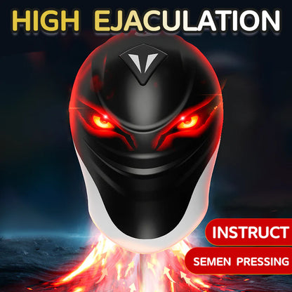 Iron Man Eicheltraining Massagegerät Form und Masturbation Vibration Penisübung