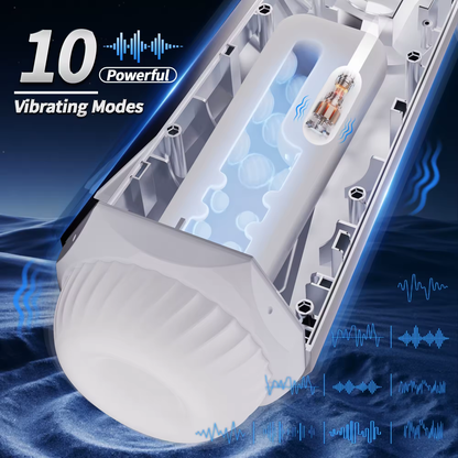 Automatische Masturbator Blowjob Sex Maschine mit 10 Vibration & 3 Saugen & 3 squeezing Modi
