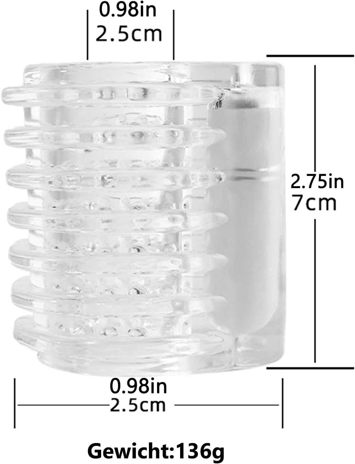 2-IN-1 Vielseitig Masturbator Penishülle Trainingsgerät mit Intensive Massagestruktur