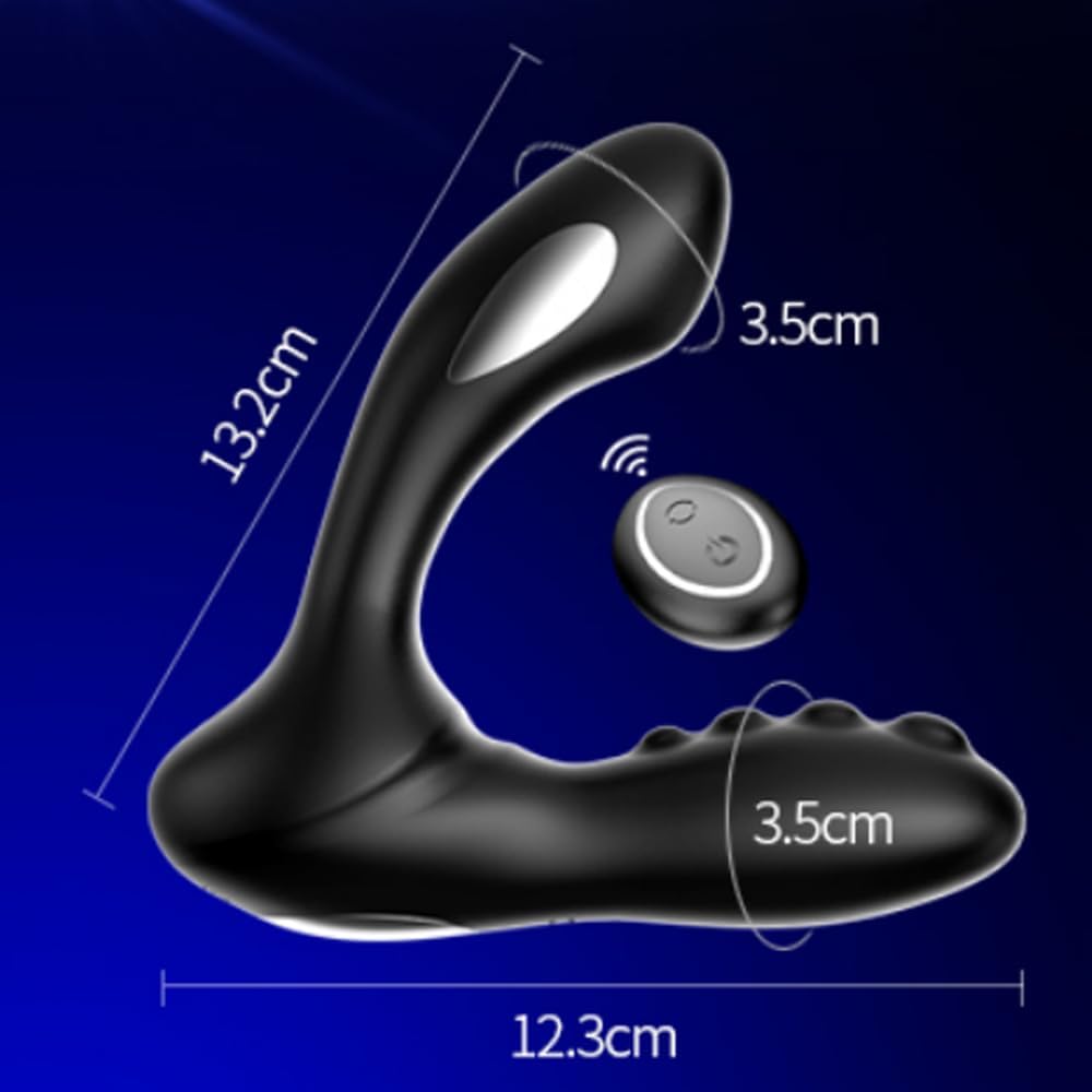 2 IN 1 E-stim Analvibratoren Prostata Stimulator mit 8 Vibration & 8 Elektroschock Modi