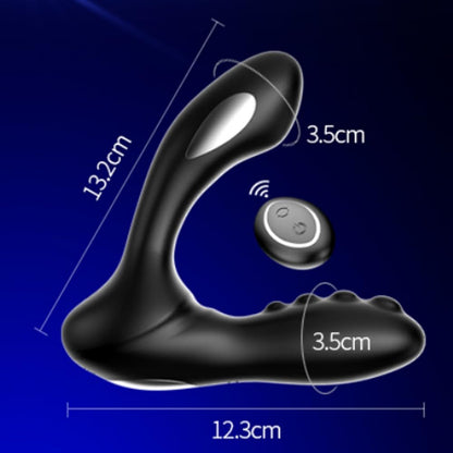 2 IN 1 E-stim Analvibratoren Prostata Stimulator mit 8 Vibration & 8 Elektroschock Modi