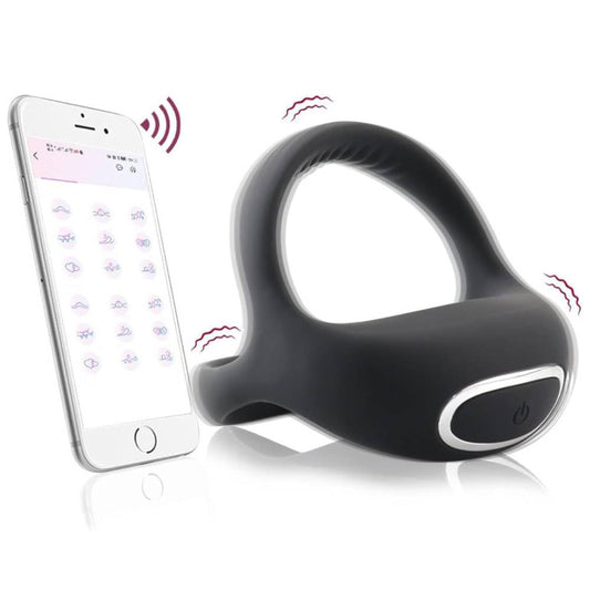 Vibrierender Penisring Silikon Dual Penisringe Vibrator mit 9 Vibrationsmodi