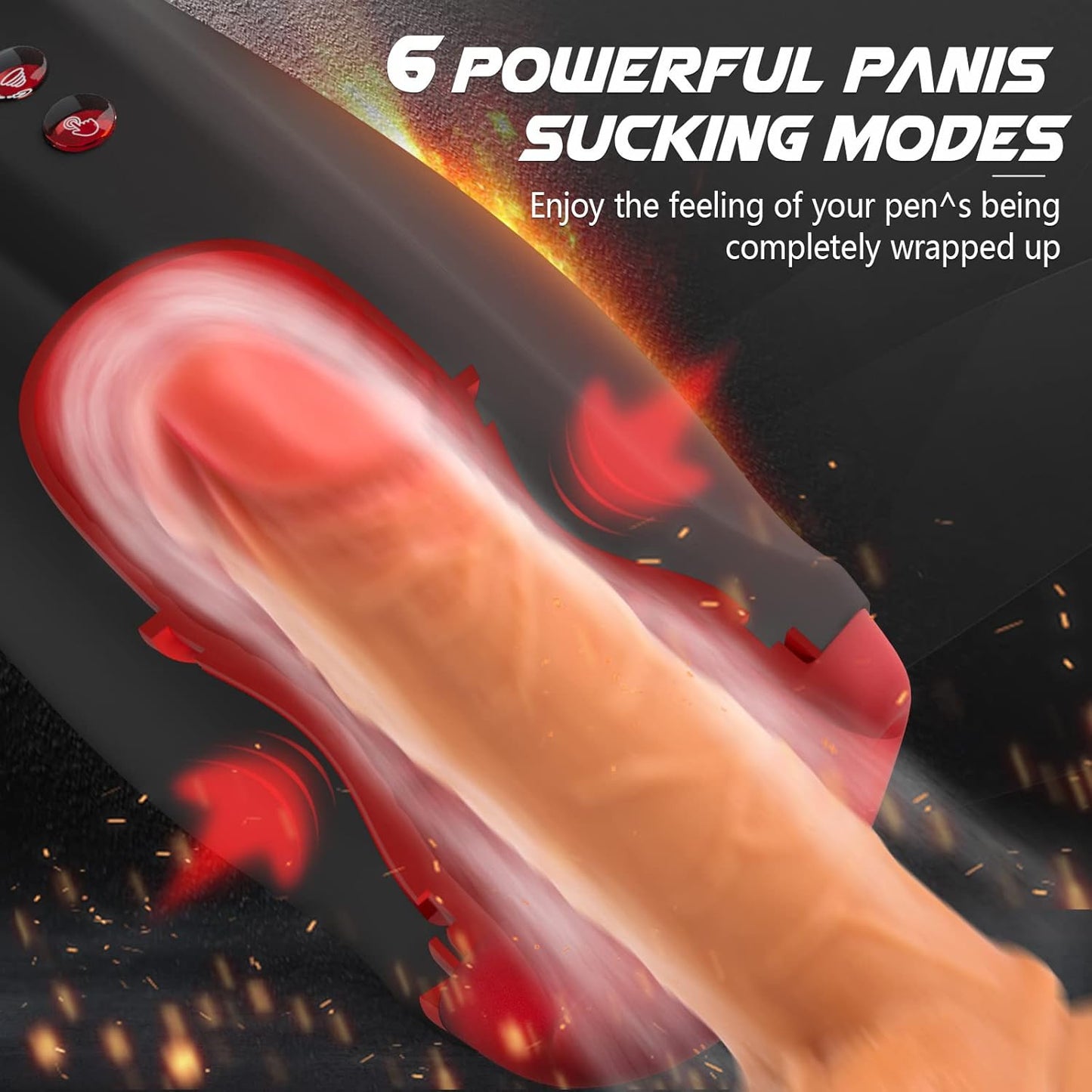 Automatischer Oral Masturbator Penistrainer Blowjob mit 10 Vibrations und 6 Saugmodi