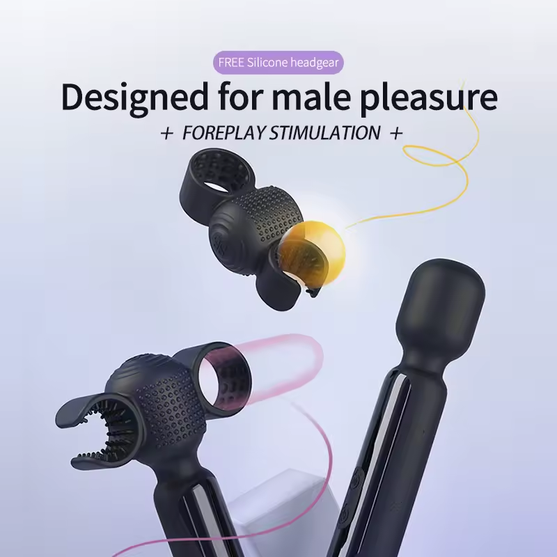 2 IN 1 E-stim Vibrator Massager Penis Trainer Masturbator mit 9 Elektro Shocks & Vibrationsmodi
