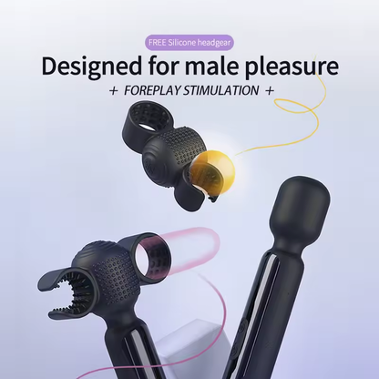 2 IN 1 E-stim Vibrator Massager Penis Trainer Masturbator mit 9 Elektro Shocks & Vibrationsmodi