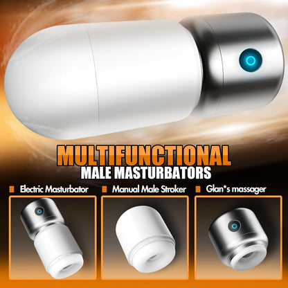 Abnehmbarer DIY Masturbator Penispumpe Pocket Pussy Stroker mit 9 Vibrationsfunktionen
