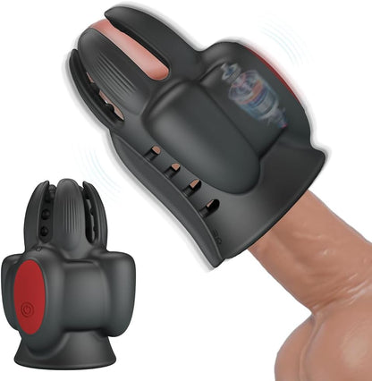 Elektrischer Masturbator Eichel Massage Vibrator Penis Stimulations mit 10 Vibrationsmodi