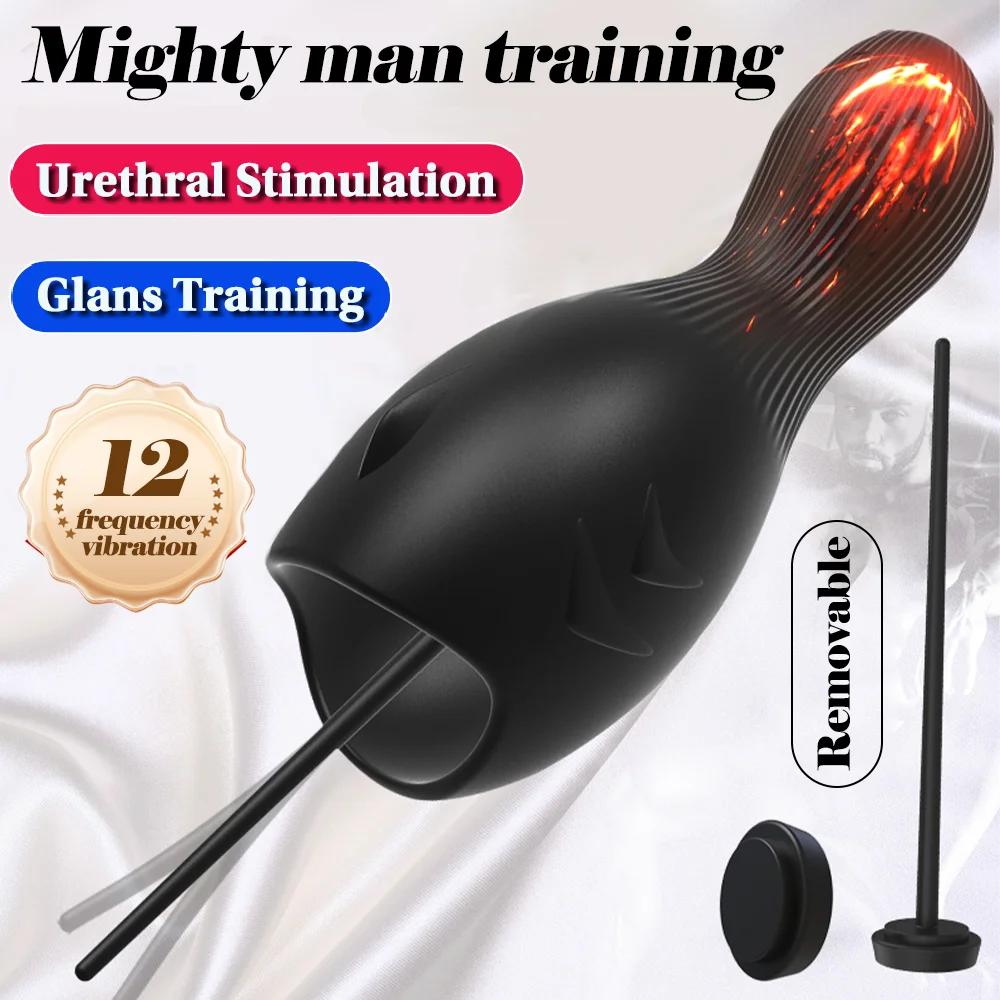 Eichel Stimulator Dilator Harnröhre Penistrainer Vibrator mit 10 Vibrationsmodi