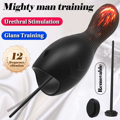 Eichel Stimulator Dilator Harnröhre Penistrainer Vibrator mit 10 Vibrationsmodi