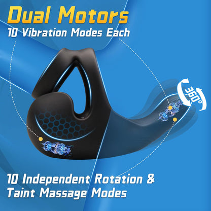 Vibrierender Penistrainer Cockring Prostatastimulator mit 10 Vibrationsmodi