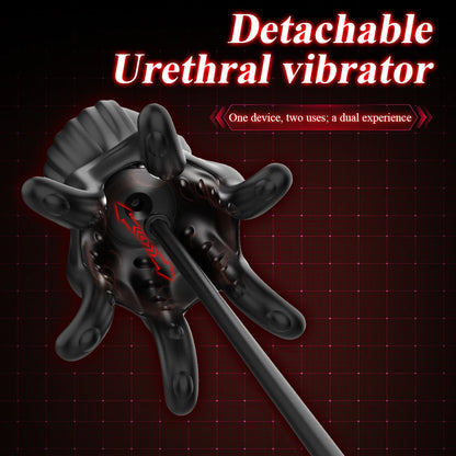 Eicheltrainer Penis Massagegerät Harnröhren Stimulator mit 10 Vibrationsmodi