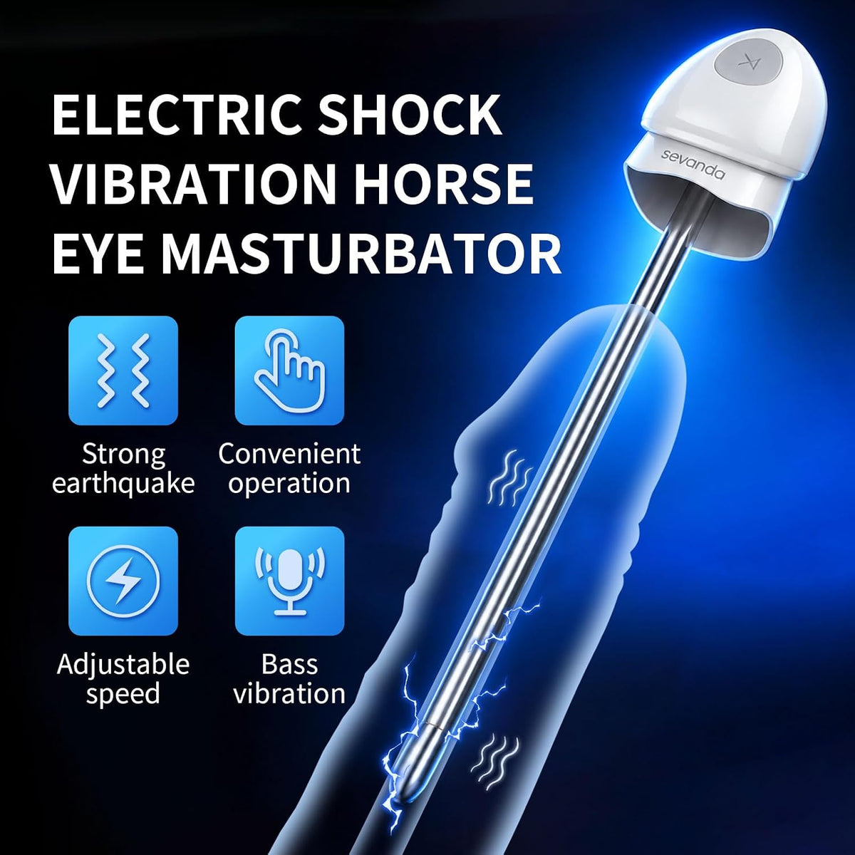 Elektrostimulations Penis Plug Vibrator Dilatator mit Harnröhren Katheter & 10 Vibrationsmodi