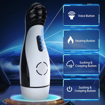 Automatischer Masturbator Stroker Sex Machine mit 5 Peristaltik und 10 Vibrationsmodi