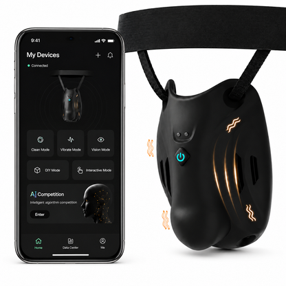 Elektrische Penis Trainer Vibratorensets Keuschheitskäfig Eichel Stimulator mit 9 Vibrations