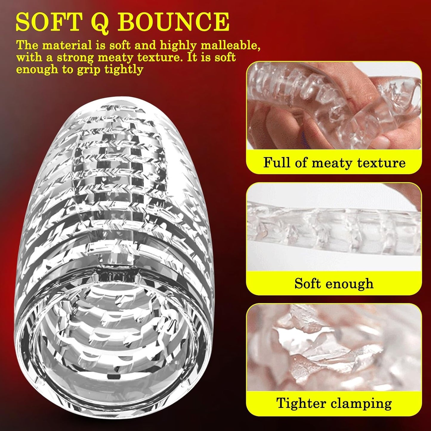 Schraube Pocket Pussy Stroker Penistrainer Realistische Masturbatoren