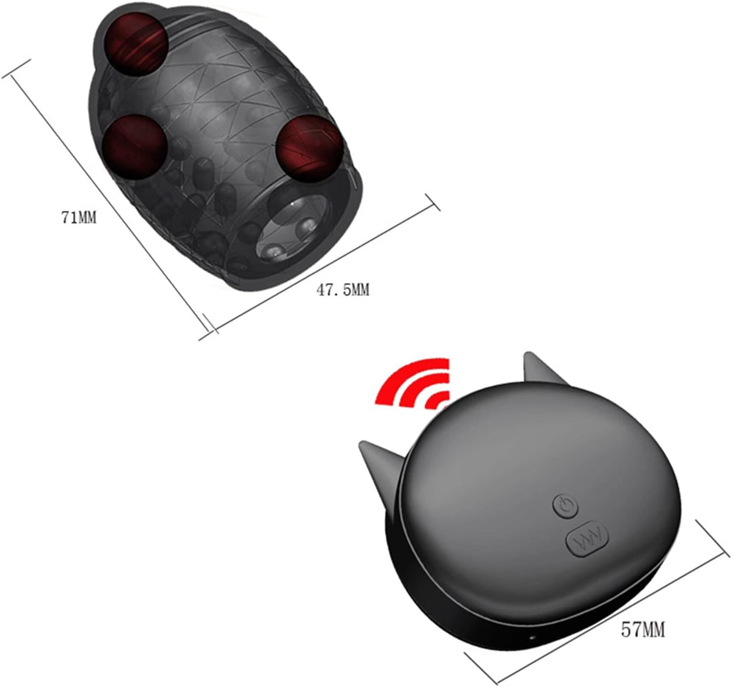 Elektrischer Penis Stimulations Eichel Massage Vibrator Masturbator mit 10 Vibrationsmodi