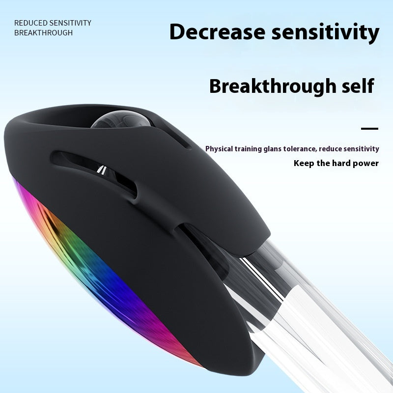 Eicheltrainer Penisvibrator Übungsgerät Stroker mit 9 Vibrations und Schlagmodi