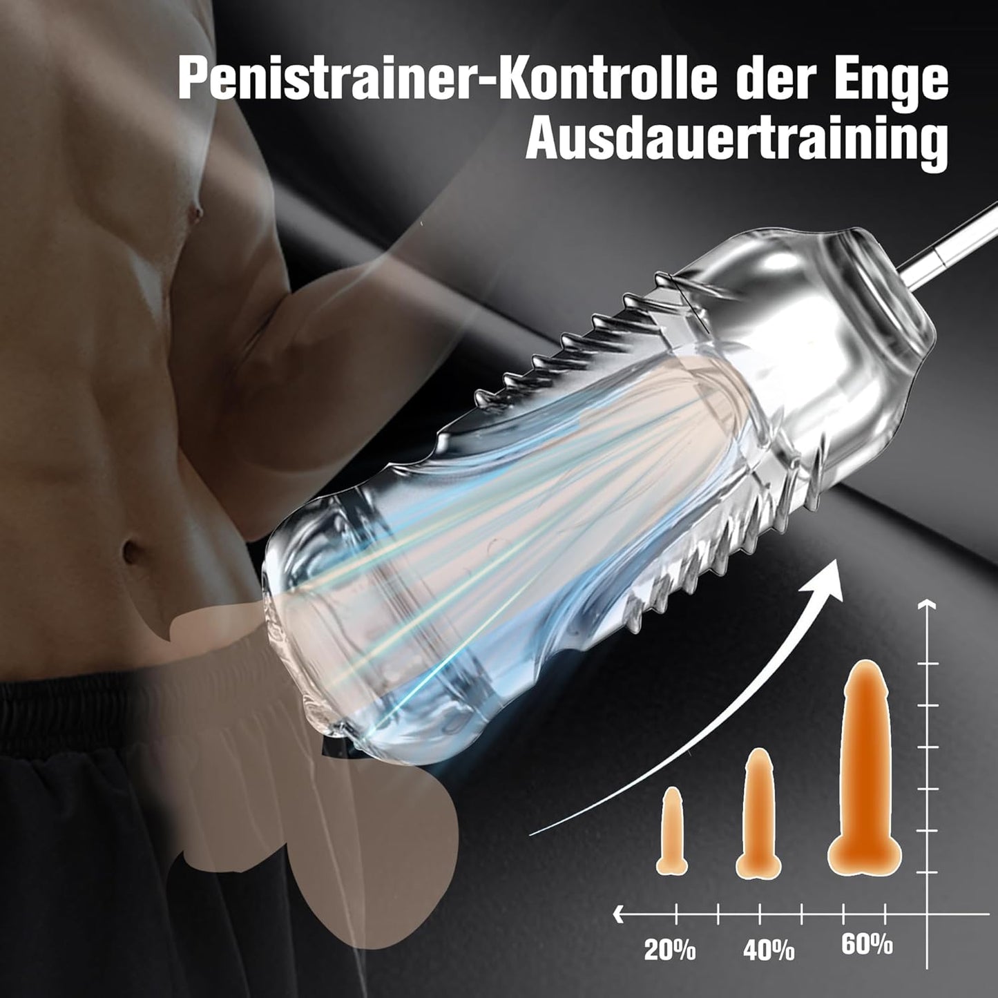 Elektrische Penistrainer Pocket Pussy Masturbator mit 7 Vibration & Vakuum Saugmodi