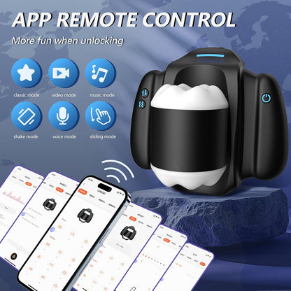 Elektrischer Masturbator Penistrainer Sexmachine mit 10 Vibrationsmodi & 3 Teleskopfunktion