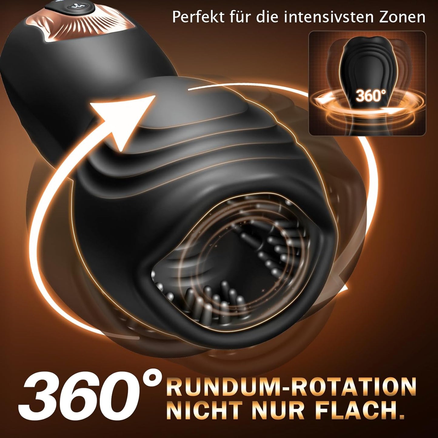 Oralse Penis Vibrator Eichel Trainer Masturbieren mit 10 Vibrationsmodi