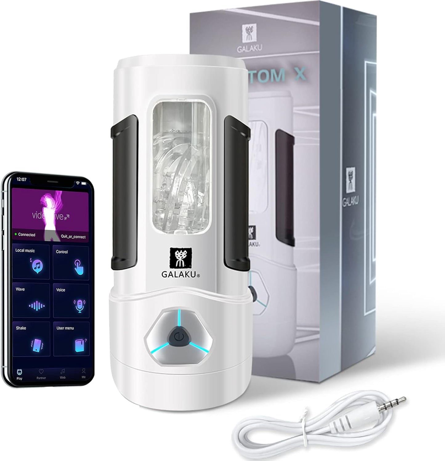 Elektrischer Masturbator Penistrainer Vibrator Stroker mit 10 Vibrationsmodi