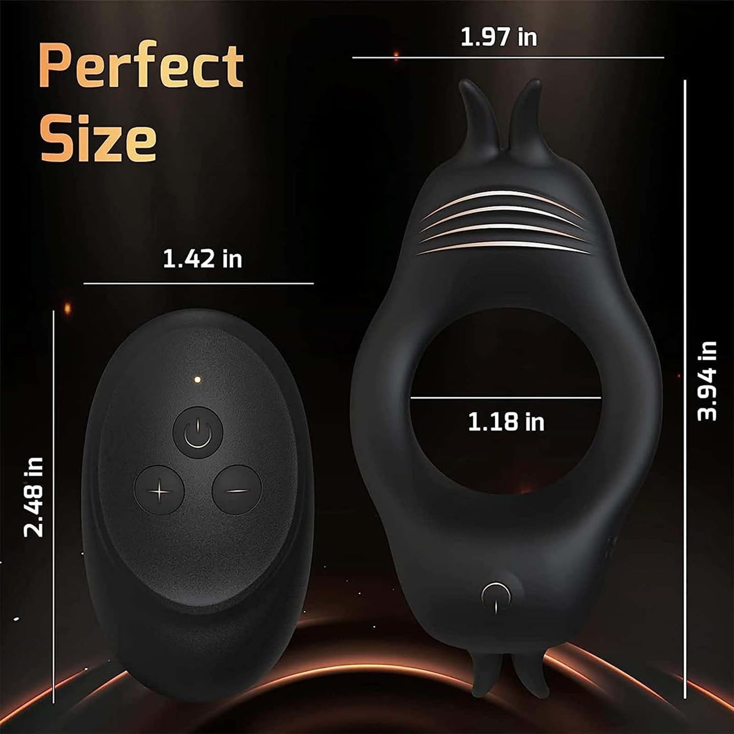 Elektrische Penisringe Vibratoren mit 10 Verschiedene Starke Stimulationen