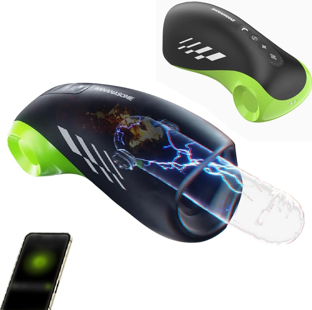 E-stim Penis Trainer Masturbator mit Vibration & Elektroschock & Heizung-Funktion