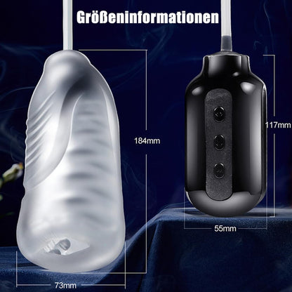 Elektrische Penistrainer Pocket Pussy Masturbator mit 7 Vibration & Vakuum Saugmodi