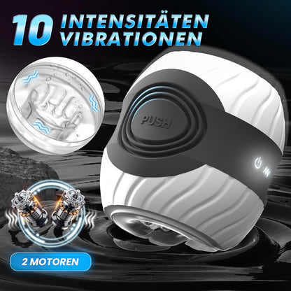 Elektrisch Penistrainer Stroker Blowjob Masturbatoren mit 10 Intensive Vibrationen
