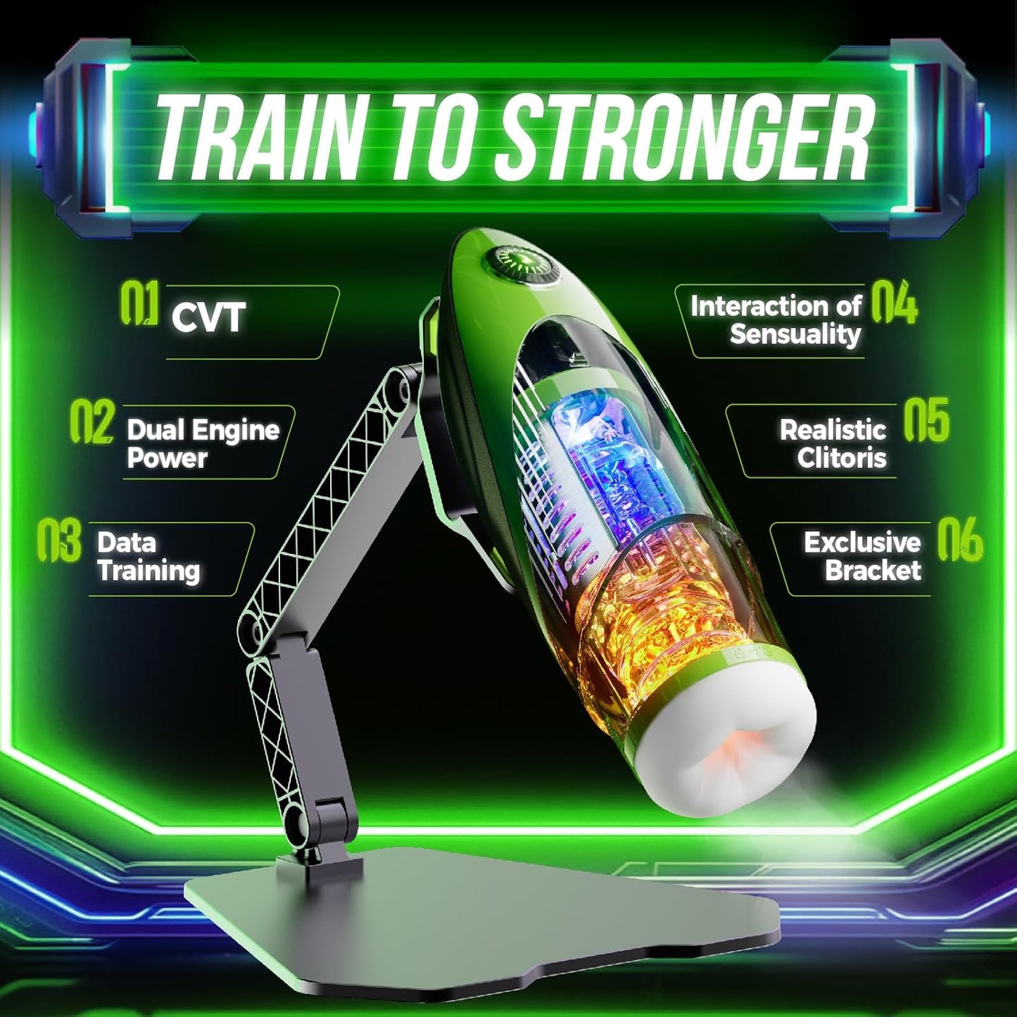 42°Heizung APP Elektrischer Masturbator Blowjob mit 10 Teleskopfunktion & Vibration Modi