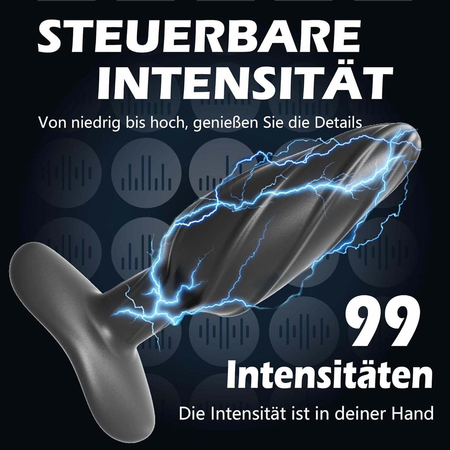 E-stim Elektrische Buttplug Stimulator Prostate Massager  mit 12 Stromschlagmodi