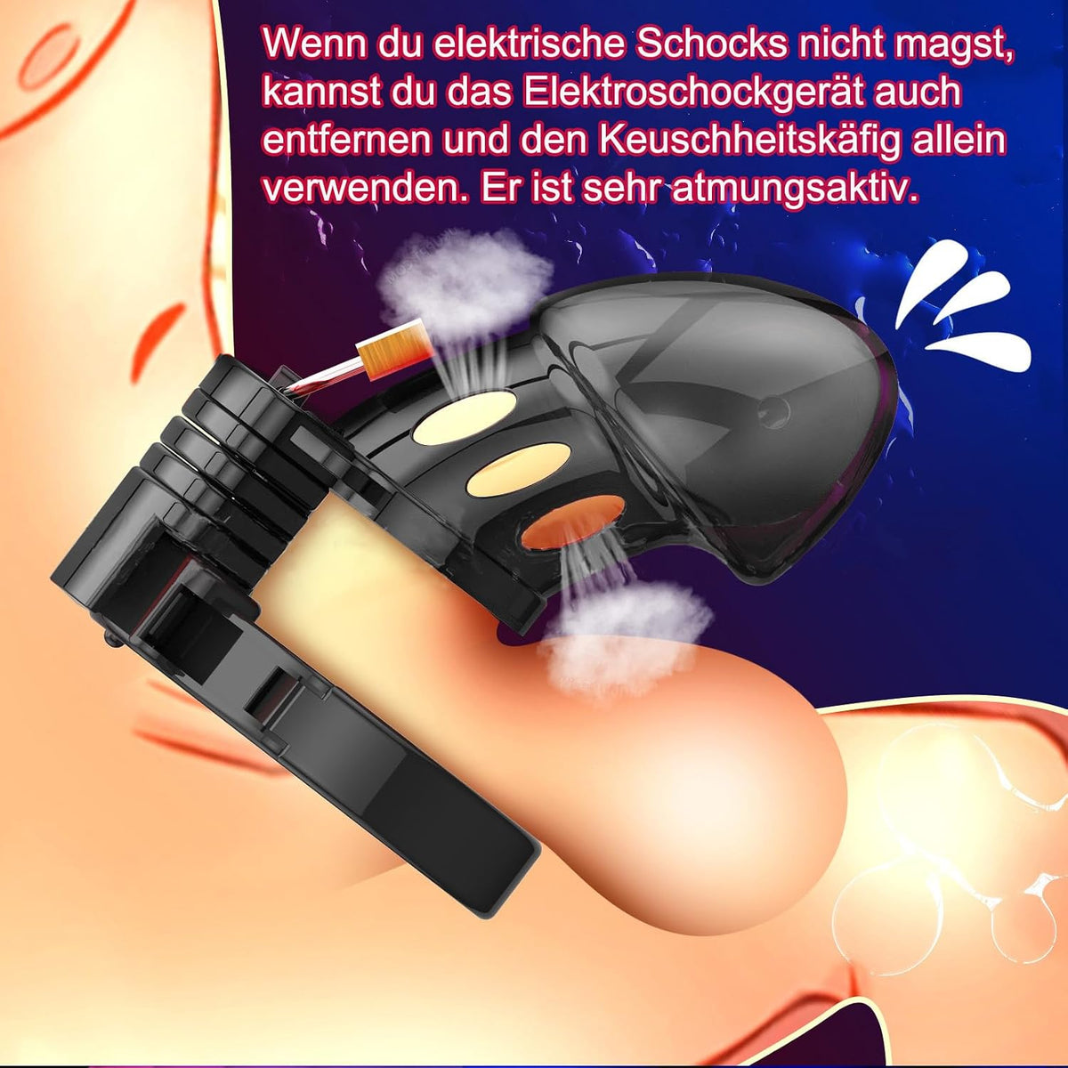 Peniskäfig  Sexueller Elektrostimulation Keuschheitskäfig Chastity Cock Cage