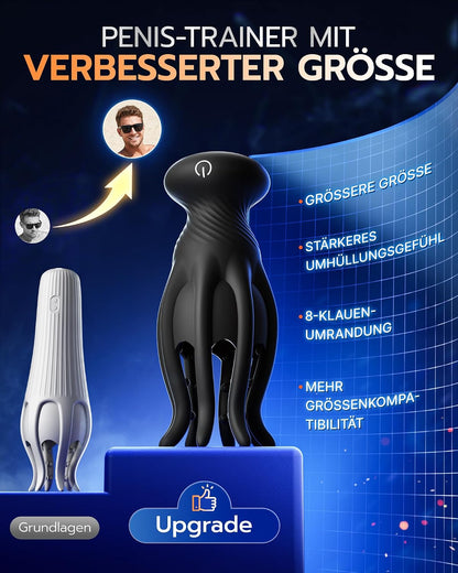 Tentakeln Penis Trainer Vibrator Eichel Stimulator mit Vibration & Leckfunktion