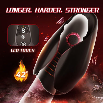 3 in 1 Elektrische Penis Trainer Masturbator mit 9 Frequenzmodi und 3 Intensitätsstufen