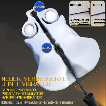 Harnröhrenvibrator Penis Plug Penis Vibrator Masturbieren mit 10 Vibrationmodi