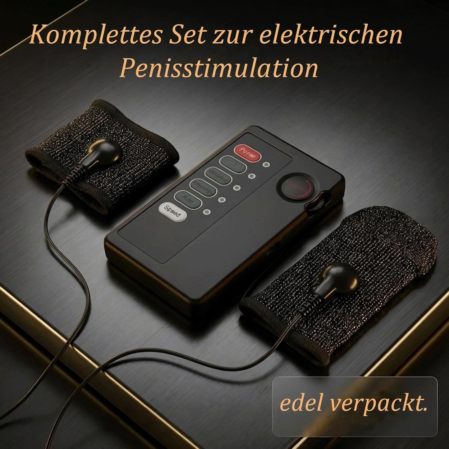 Elektro Schock Penisringe Stimulator mit 8 Stromschlagmodi und 19 Stromschlagintensitäten