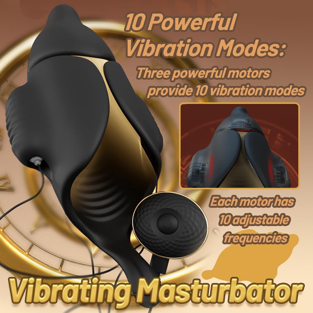 Elektrischer Penis Trainer Eichelvibrator Masturbator mit 10 Vibrationsmodi