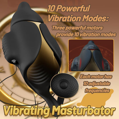 Elektrischer Penis Trainer Eichelvibrator Masturbator mit 10 Vibrationsmodi