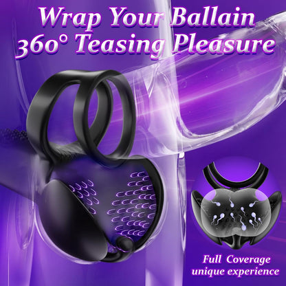 Mehrfachstimulation Penistrainer Cock Ring mit Verschiedenen Vibrationsmodi