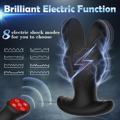 E-stim Analvibratoren Prostata Stimulator mit 8 Vibrationsmodi und Elektroschockmodi