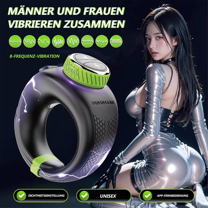 E-stim Penistrainer Vibrator Cockring Masturbatoren mit 10 Vibrationsmodi & 6 Strommodi