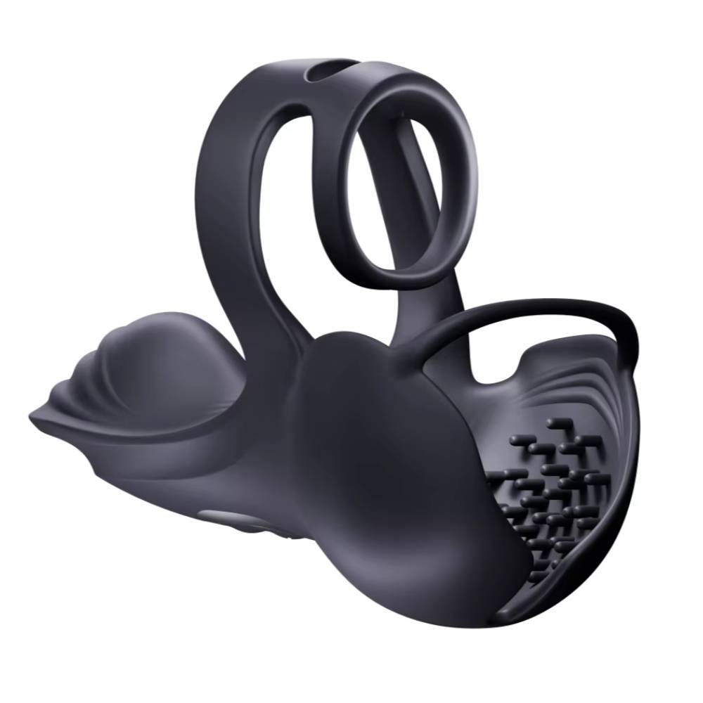 360° Hoden Vollabdeckungsstimulator Penistrainer Cock Ring mit 9 Vibrations & Heizmodi