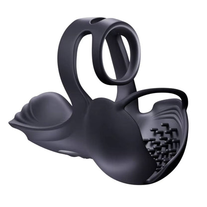 360° Hoden Vollabdeckungsstimulator Penistrainer Cock Ring mit 9 Vibrations & Heizmodi