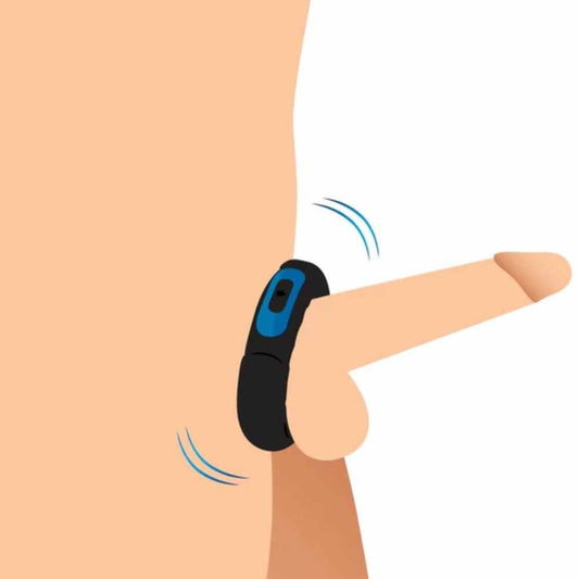 360 ° Stimulieren Vibrierender Cock Ring Penistrainer mit 10 Verschiedene Starke