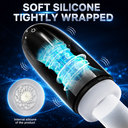 Automatischer Masturbator Pocket Pussy Stroker Machine mit 3 Vibrations und 9 Saugmodi