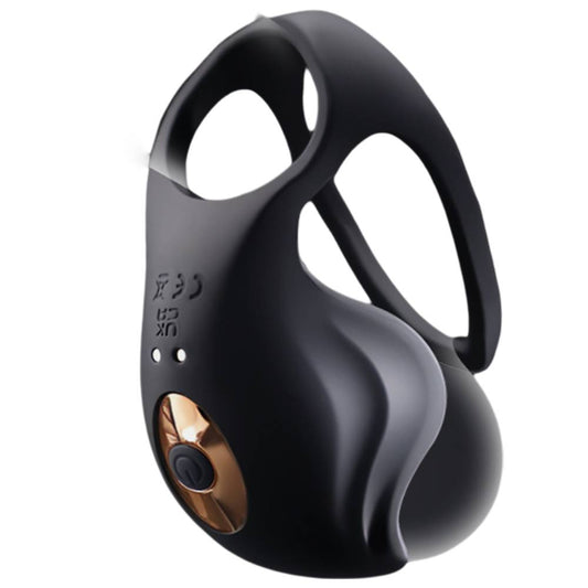 App-Steuerung Penisring Ejakulation Hodenmassage Eichel Trailer mit 10 Vibrationsmodi