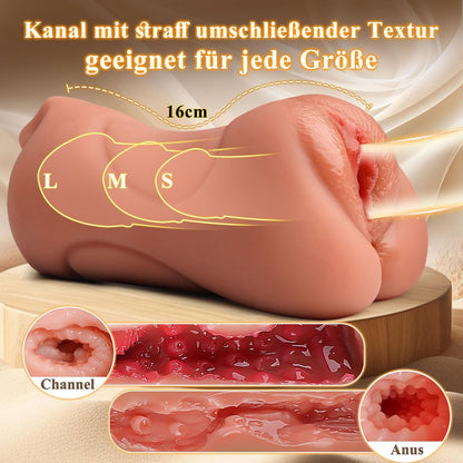 3 in 1 Realistic Pocket Pussy Masturbator for Men 